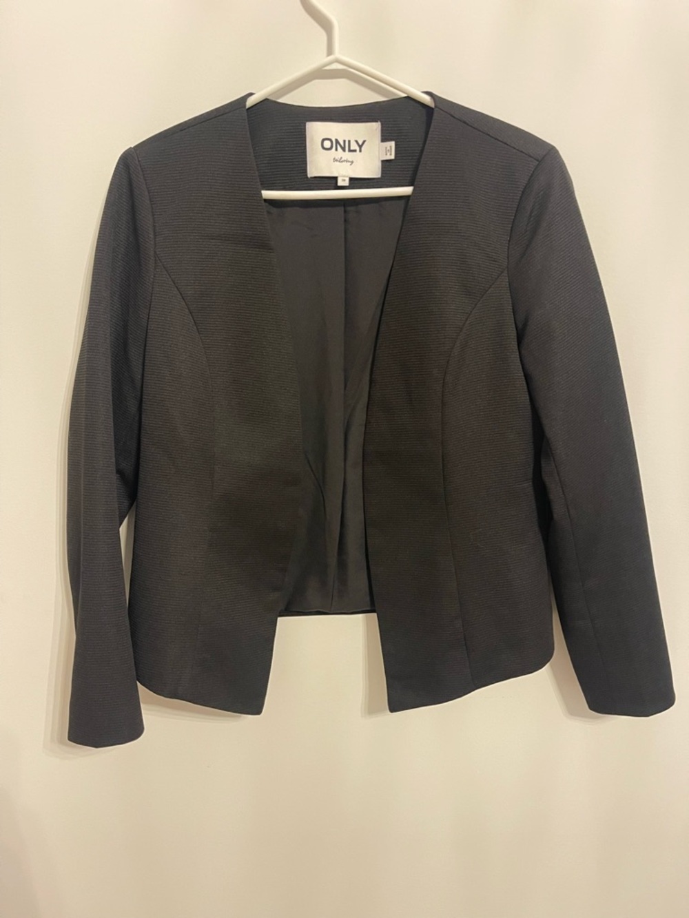 ONLY Women's Black Open-Front Blazer